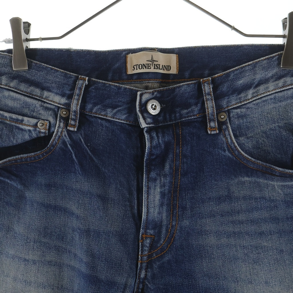 STONE ISLAND(ストーンアイランド) TYPE-SK Denim Pants ロゴワッペン デニムスキニーパンツ ジーンズ インディゴ 6115J2ZM4