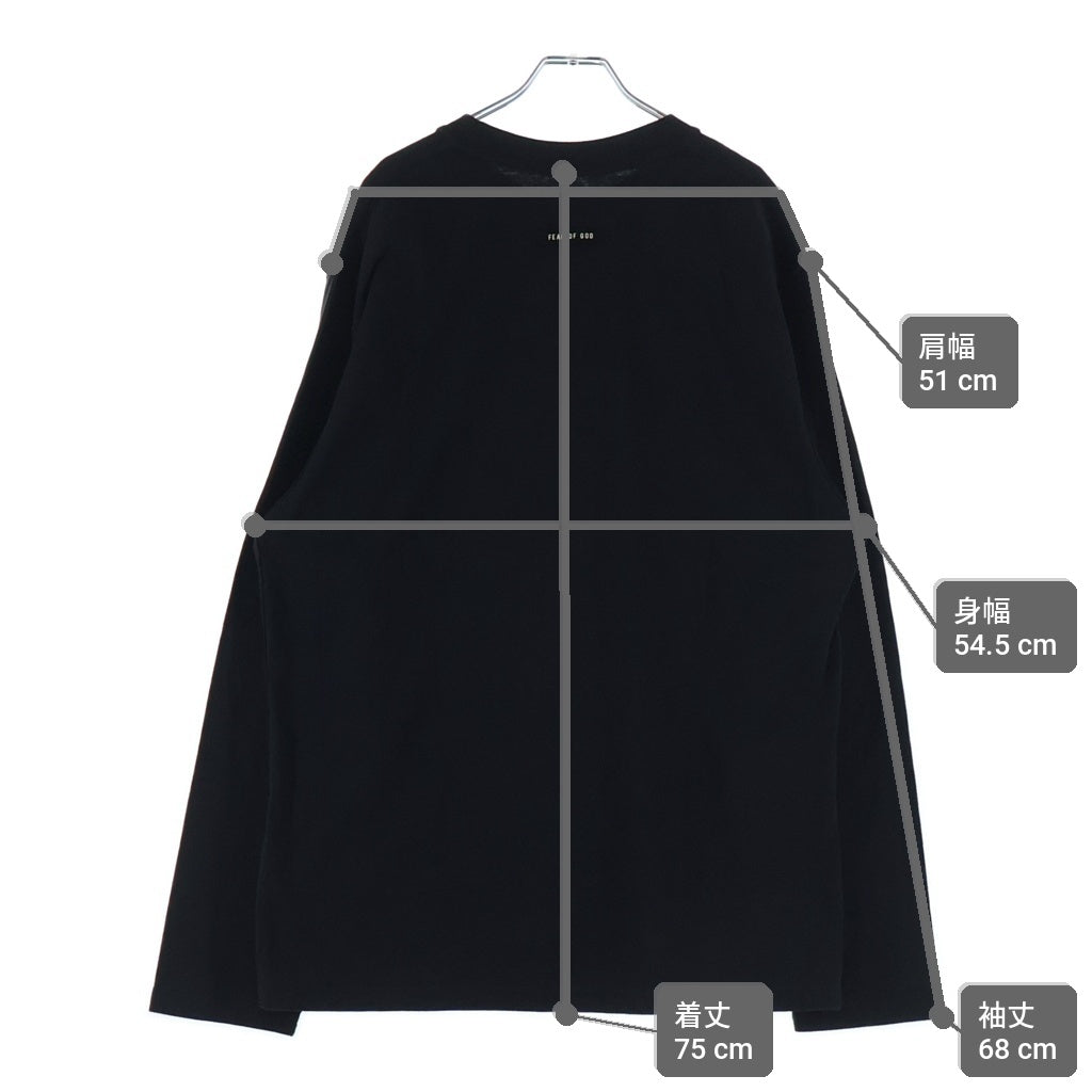 FEAR OF GOD(フィアオブゴッド) L/S T-Shirt 長袖Tシャツ ブラック FG20-007