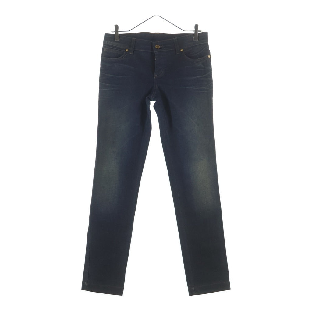 GUCCI(グッチ) Denim Pants 花柄刺繍 ボタンフライ デニムパンツ インディゴ 297729 XZ847