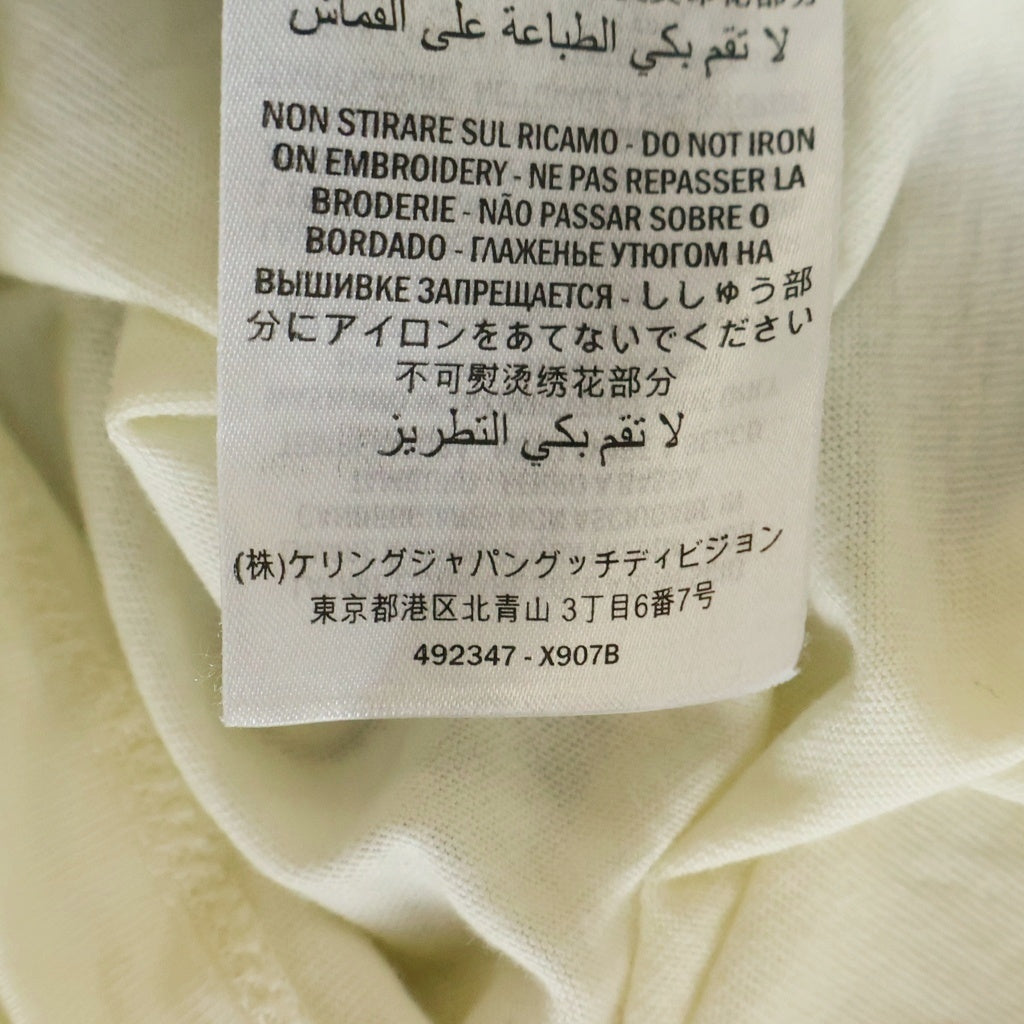 GUCCI(グッチ) ×井出ちかえ T-Shirt スパンコール装飾 半袖Tシャツ アイボリー 492347 X907B