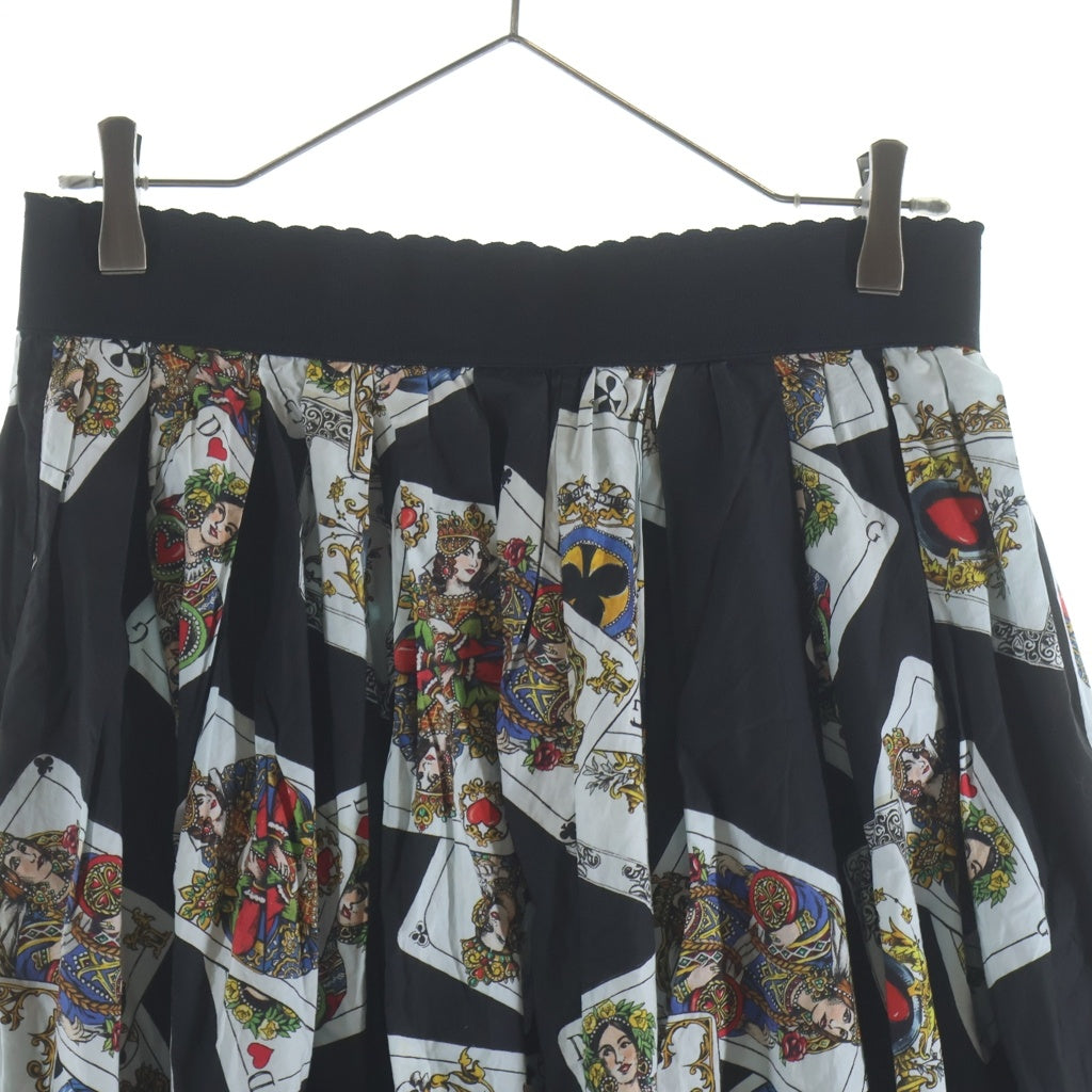 DOLCE & GABBANA(ドルチェアンドガッバーナ) Skirt トランプ 総柄