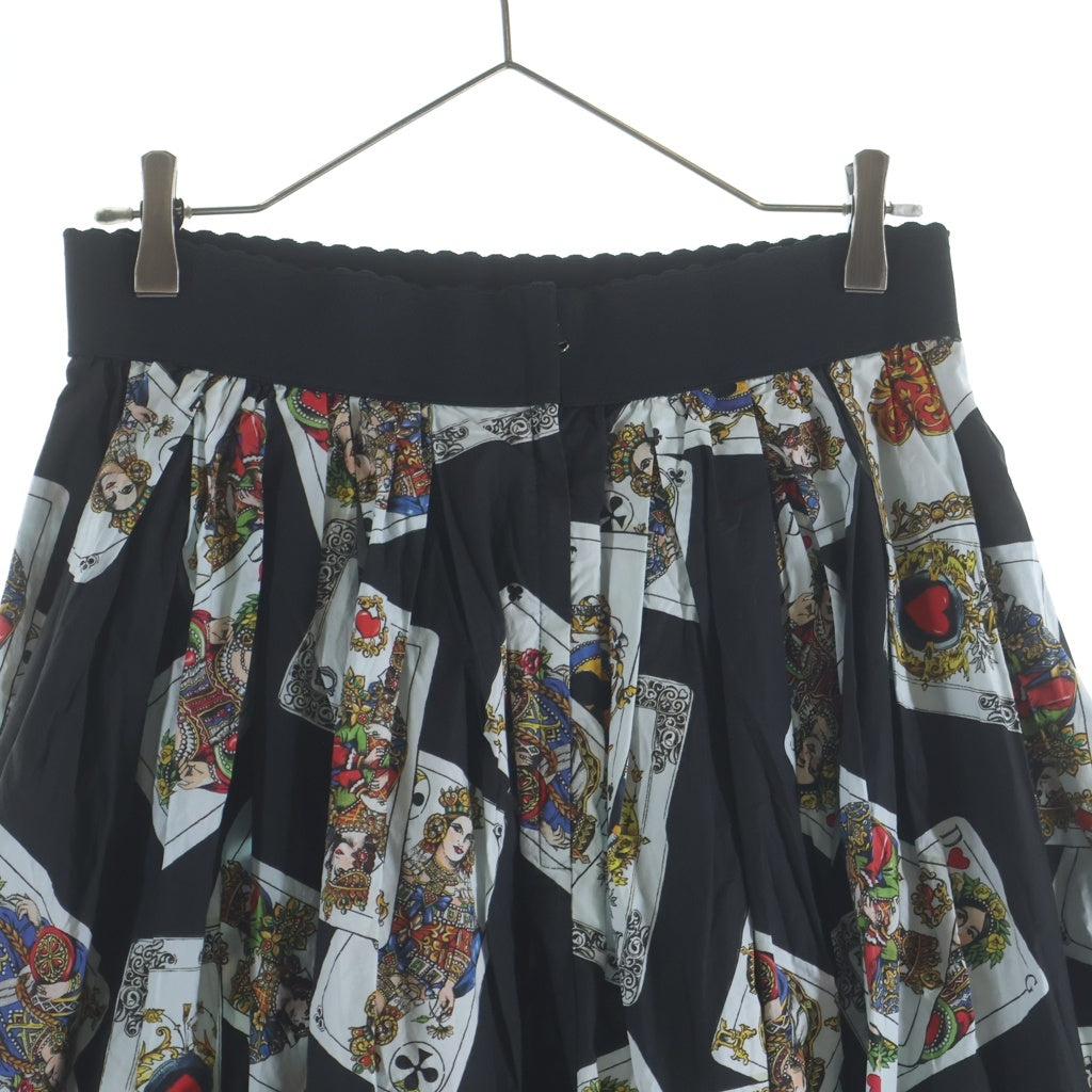 DOLCE & GABBANA(ドルチェアンドガッバーナ) Skirt トランプ 総柄