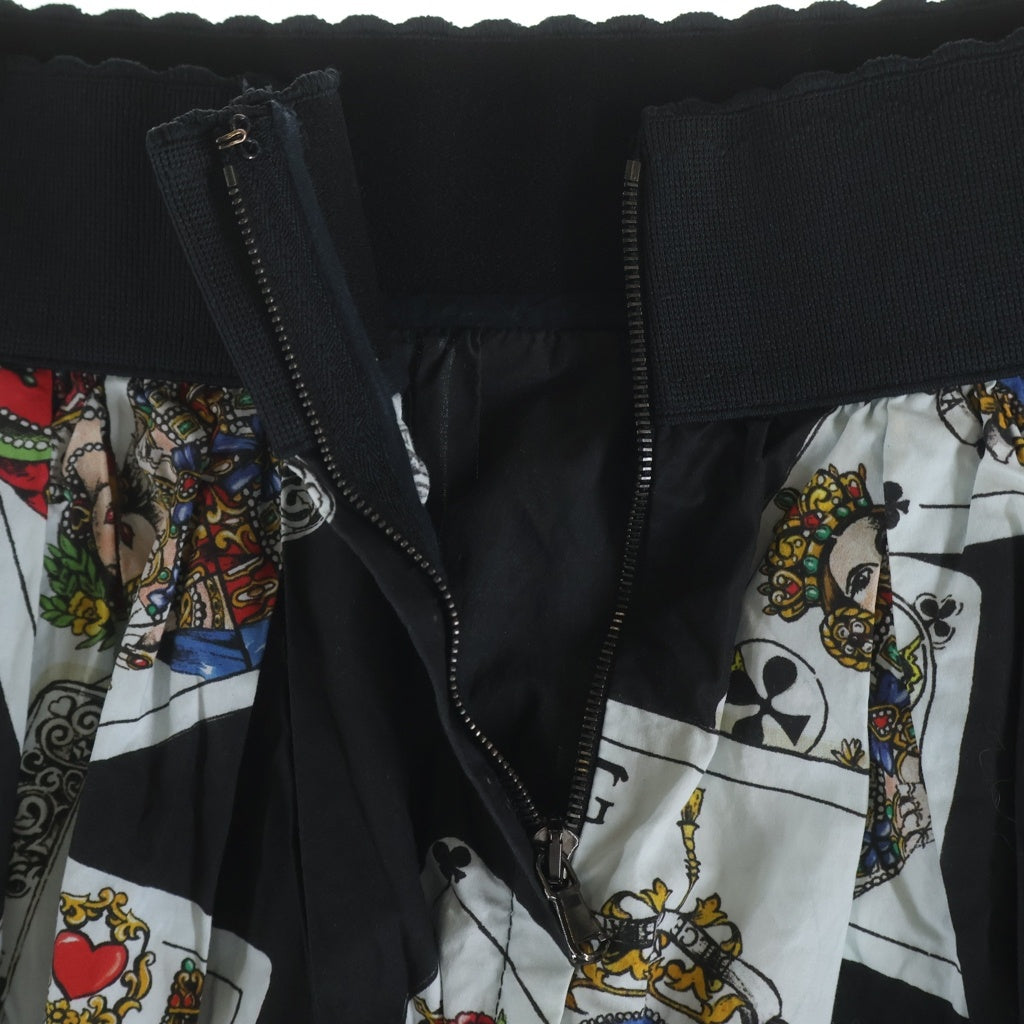 DOLCE & GABBANA(ドルチェアンドガッバーナ) Skirt トランプ 総柄