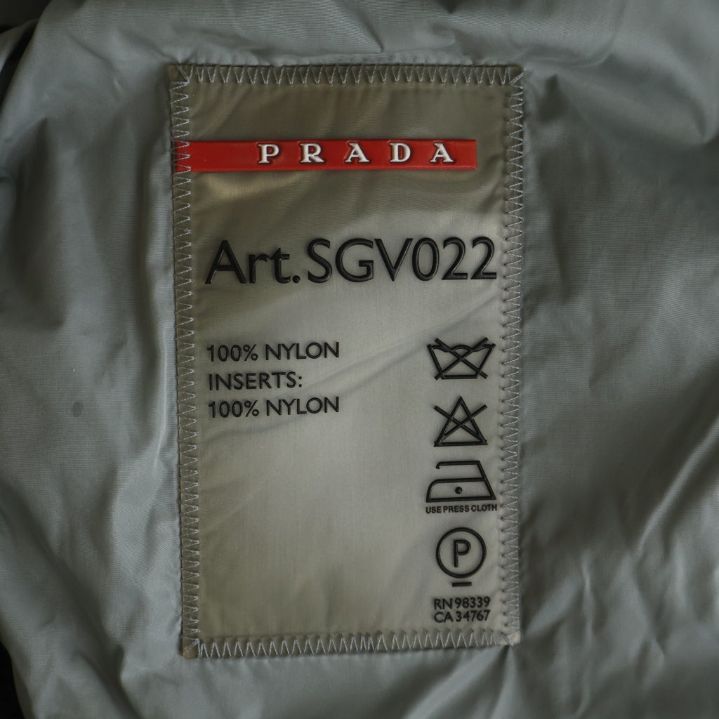 PRADA SPORT(プラダ スポーツ) Nylon Jacket ナイロンジップアップジャケット フーディー グレー SGV022