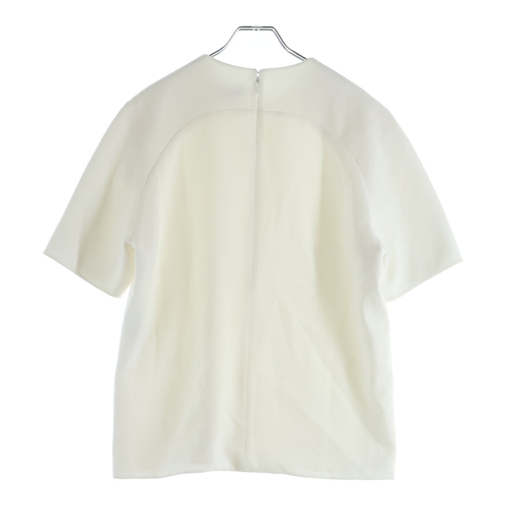 BALENCIAGA(バレンシアガ) Asymmetry Tops アシンメトリー トップス 半袖Tシャツ ホワイト レディース 365710 TBDI6