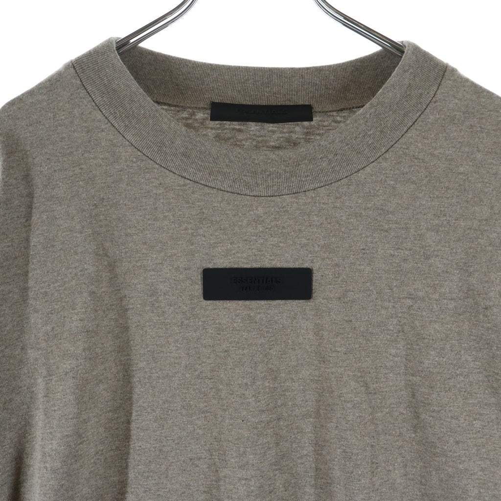 FEAR OF GOD ESSENTIALS(フィアオブゴッド エッセンシャルズ) L/S T-SHIRT ラバーロゴ 長袖Tシャツ ロンT ベージュ
