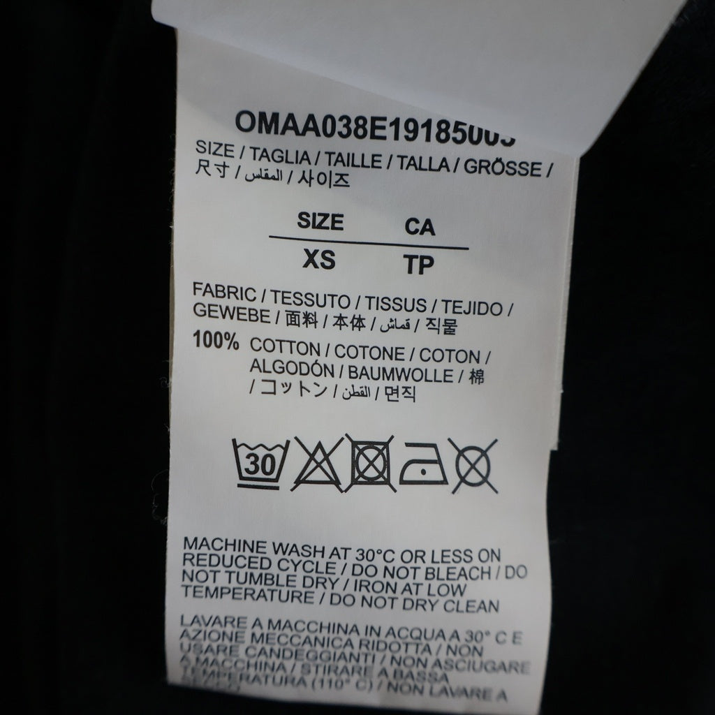 OFF-WHITE(オフホワイト) 19AW Unfinished Arrow T-Shirt 半袖Tシャツ ブラック OMAA038E19185003
