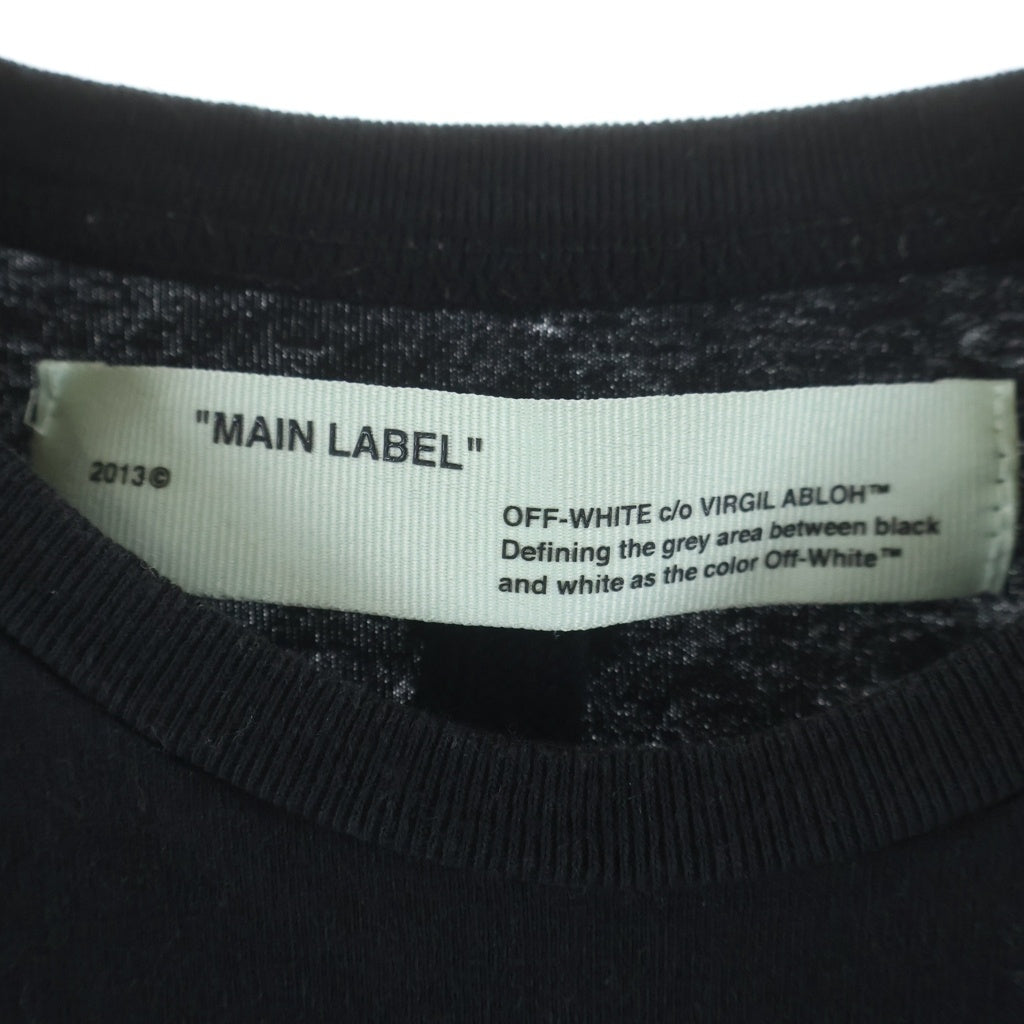 OFF-WHITE(オフホワイト) 18AW Liberty T-Shirt 半袖Tシャツ ブラック OMAA027F18185051