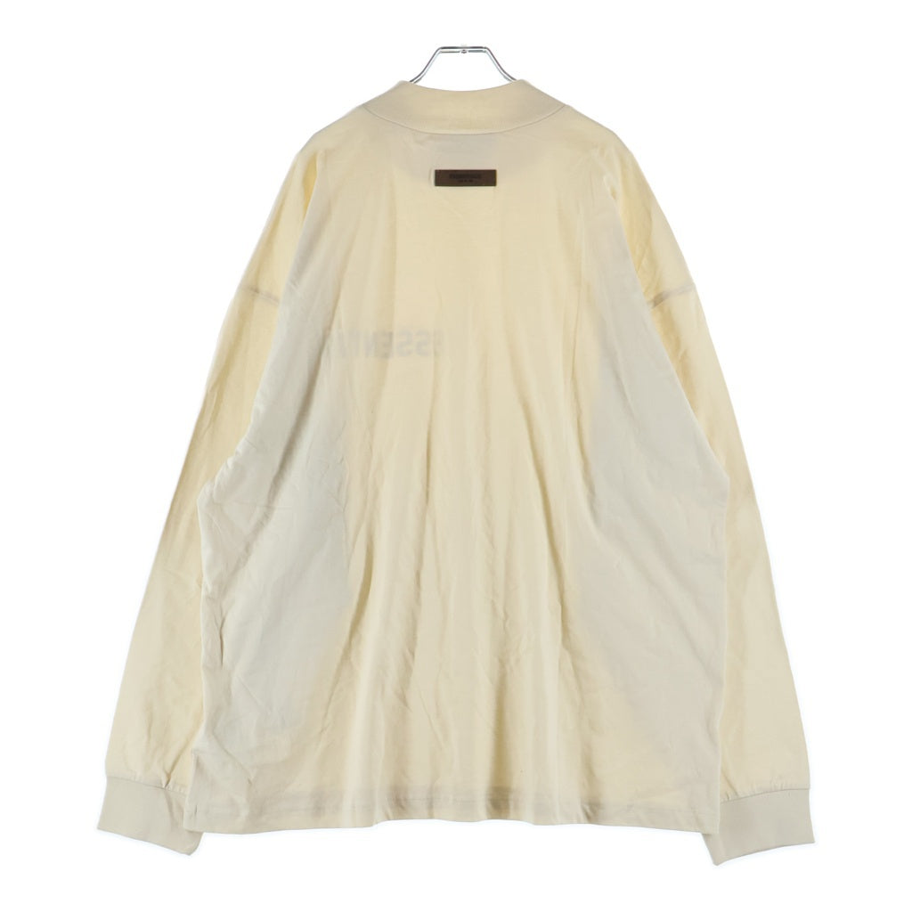 FEAR OF GOD ESSENTIALS(フィアオブゴッド エッセンシャルズ) L/S T-SHIRT フェルトロゴ 長袖Tシャツ ロンT アイボリー