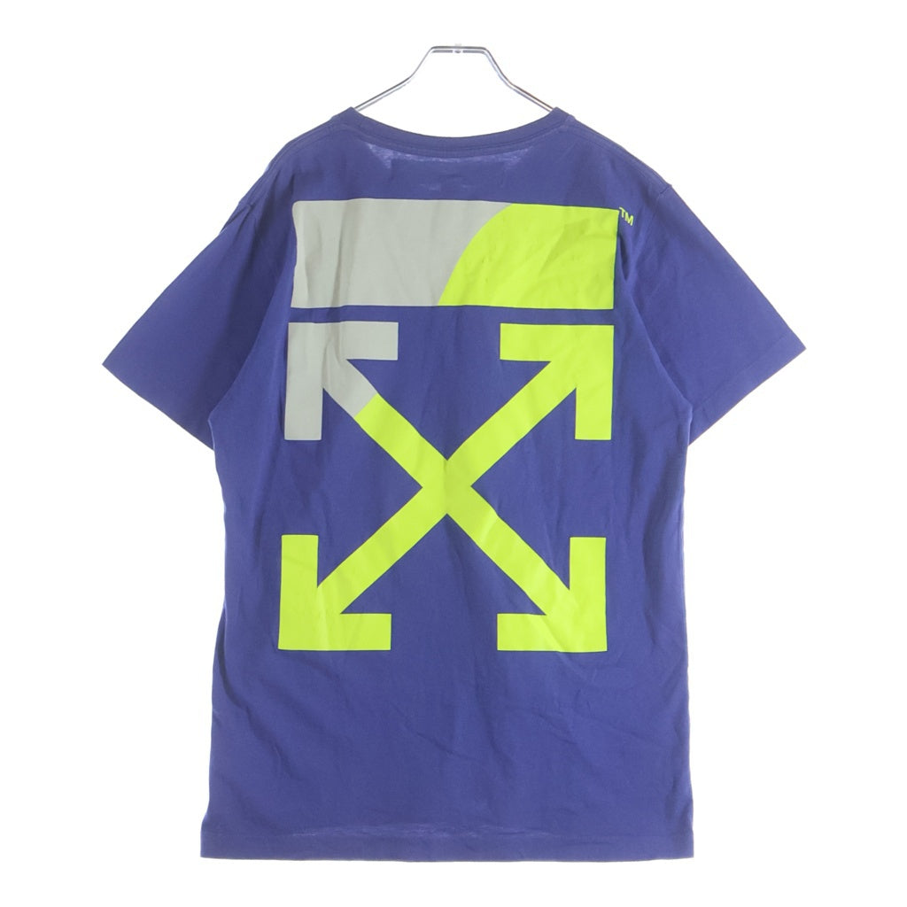 OFF-WHITE(オフホワイト) 19SS Split T-Shirt 半袖Tシャツ ブルー OMAA027S19185006