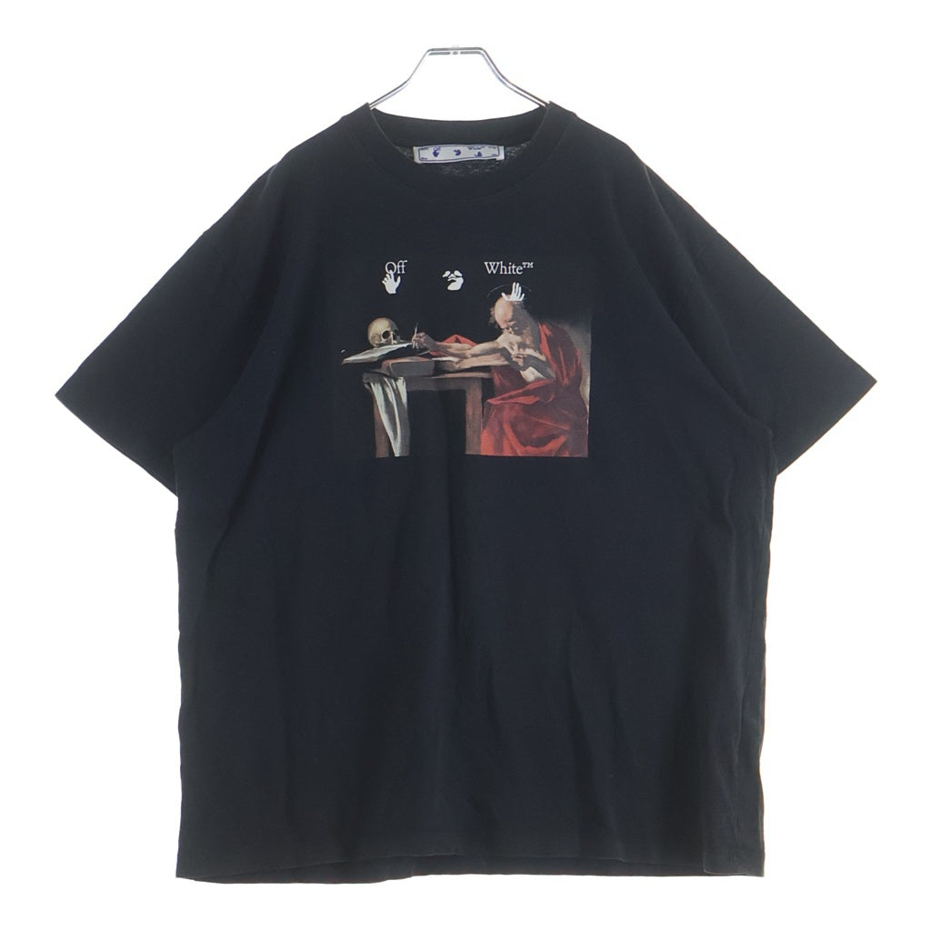 OFF-WHITE(オフホワイト) 21SS Caravaggio Over T-Shirt カラヴァッジョ 半袖Tシャツ ブラック OMAA038R21JER003