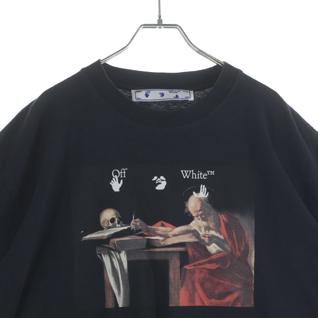 OFF-WHITE(オフホワイト) 21SS Caravaggio Over T-Shirt カラヴァッジョ 半袖Tシャツ ブラック OMAA038R21JER003