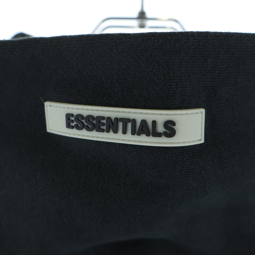 FEAR OF GOD ESSENTIALS(フィアオブゴッド エッセンシャルズ) HOODIE バックリフレクターロゴ プルオーバースウェットパーカー フーディー ブラック