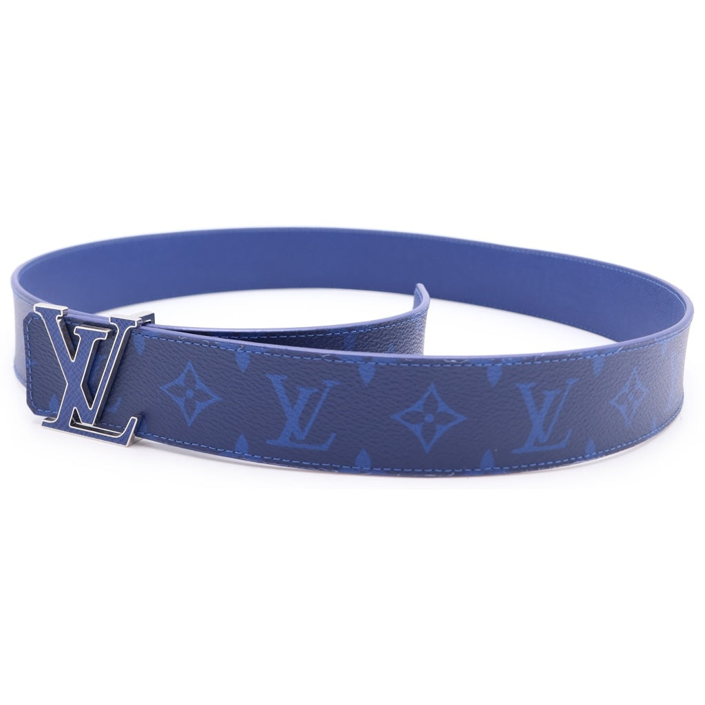 LOUIS VUITTON(ルイヴィトン) サンチュール LVイニシャル モノグラムレザーベルト ネイビー M0159