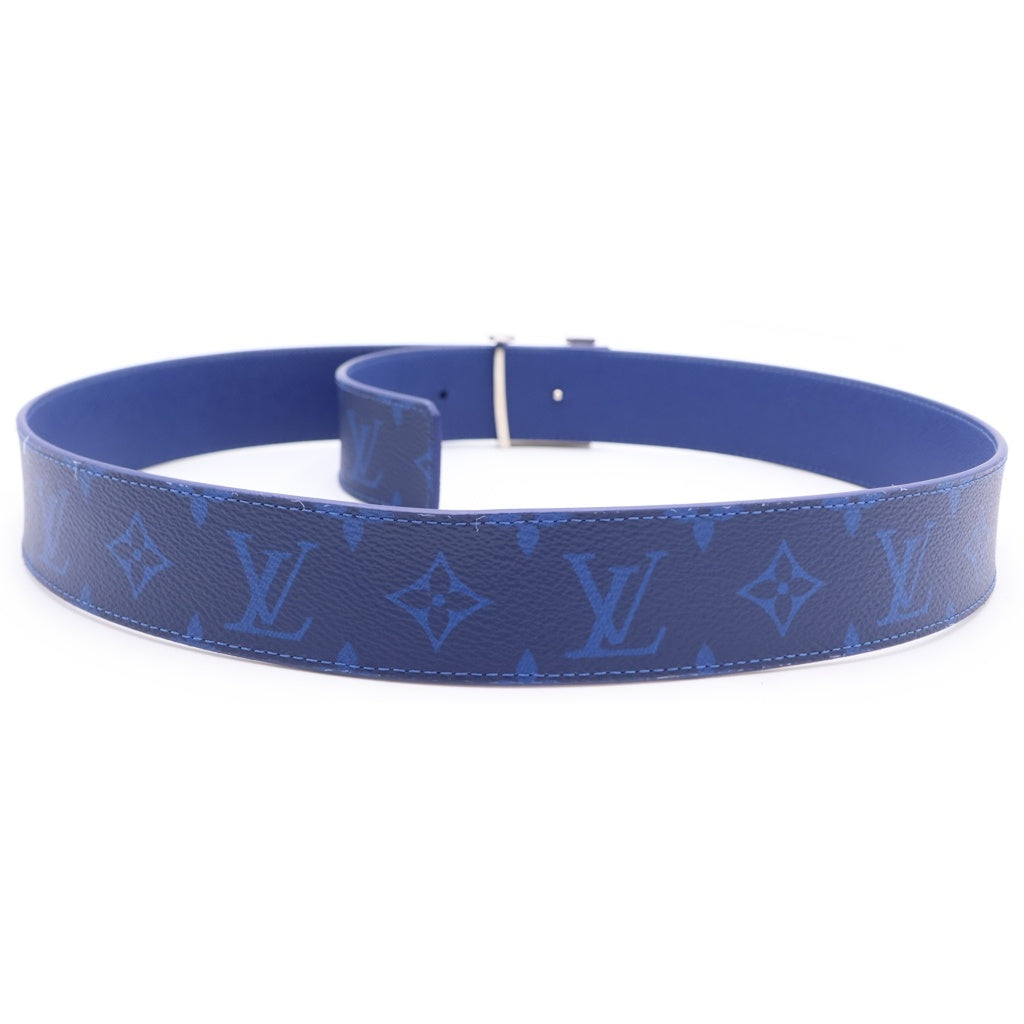 LOUIS VUITTON(ルイヴィトン) サンチュール LVイニシャル モノグラムレザーベルト ネイビー M0159