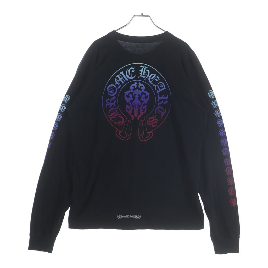 CHROME HEARTS(クロムハーツ) Gradation DAGGER LONG SLEEVE グラデーション ダガー ロングスリーブ 長袖シャツ ロンT ブラック
