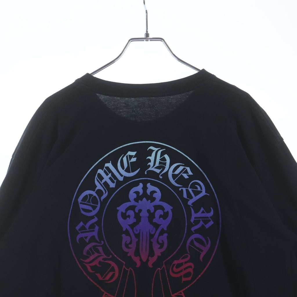 CHROME HEARTS(クロムハーツ) Gradation DAGGER LONG SLEEVE グラデーション ダガー ロングスリーブ 長袖シャツ ロンT ブラック