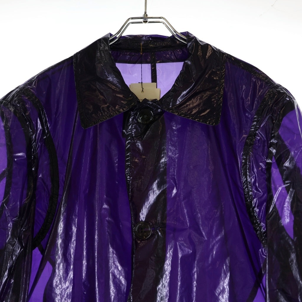 DRIES VAN NOTEN(ドリスヴァンノッテン) RANKLES LONG GD ナイロンコート パープル