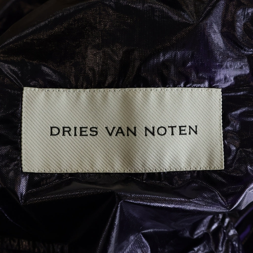 DRIES VAN NOTEN(ドリスヴァンノッテン) RANKLES LONG GD ナイロンコート パープル