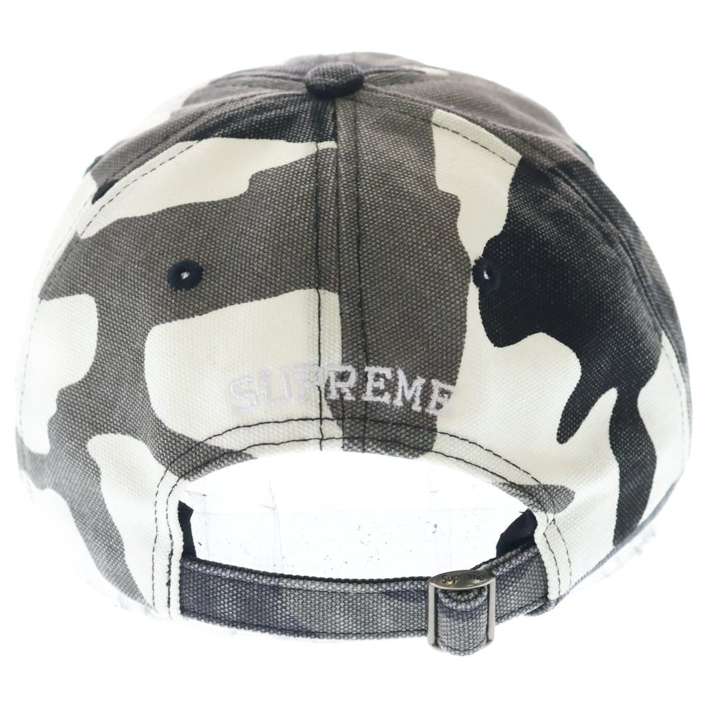 SUPREME(シュプリーム) 25AW Pigment Coated Canvas S Logo 6-Panel ピグメント コーティングキャンバス Sロゴ 6パネルキャップ 帽子 グレー