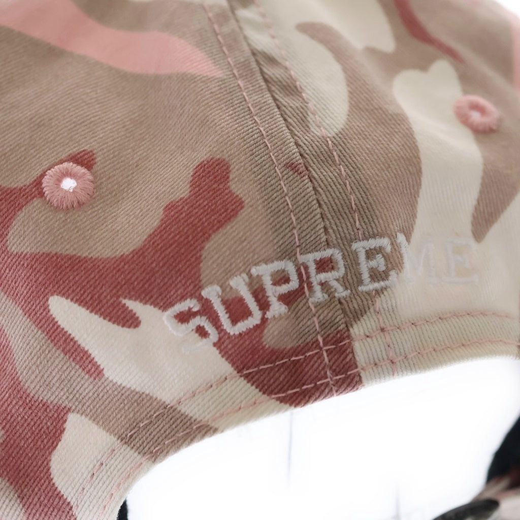 SUPREME(シュプリーム) 25SS Pigment Coated S Logo 6-Panel ピグメント Sロゴ 6パネルキャップ 帽子 ピンク レディース