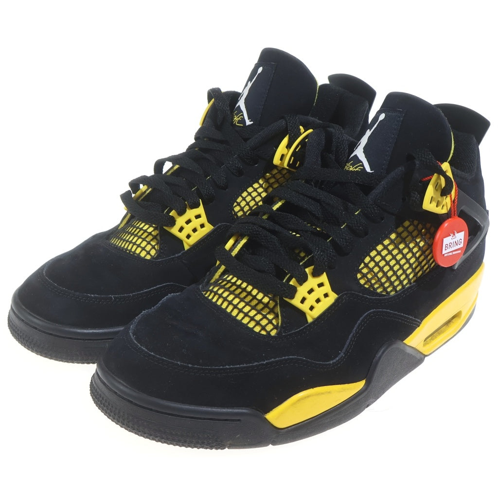 NIKE(ナイキ) AIR JORDAN 4 RETRO THUNDER 2023 DH6927-017 エアジョーダン4 レトロ サンダー ハイカットスニーカー ブラック/イエロー US10.5/28.5cm