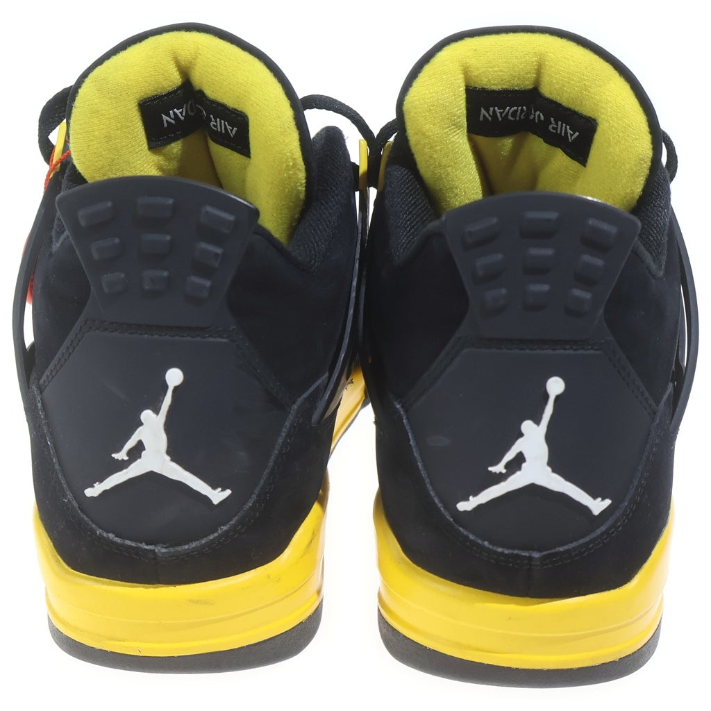 NIKE(ナイキ) AIR JORDAN 4 RETRO THUNDER 2023 DH6927-017 エアジョーダン4 レトロ サンダー ハイカットスニーカー ブラック/イエロー US10.5/28.5cm