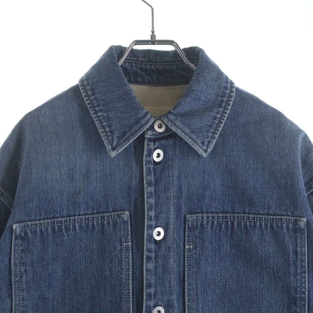 JIL SANDER +(ジルサンダープラス) Japanese Denim Overshirt J47DL0153 J45259 ジャパニーズ デニム オーバーシャツ ジャケット インディゴ