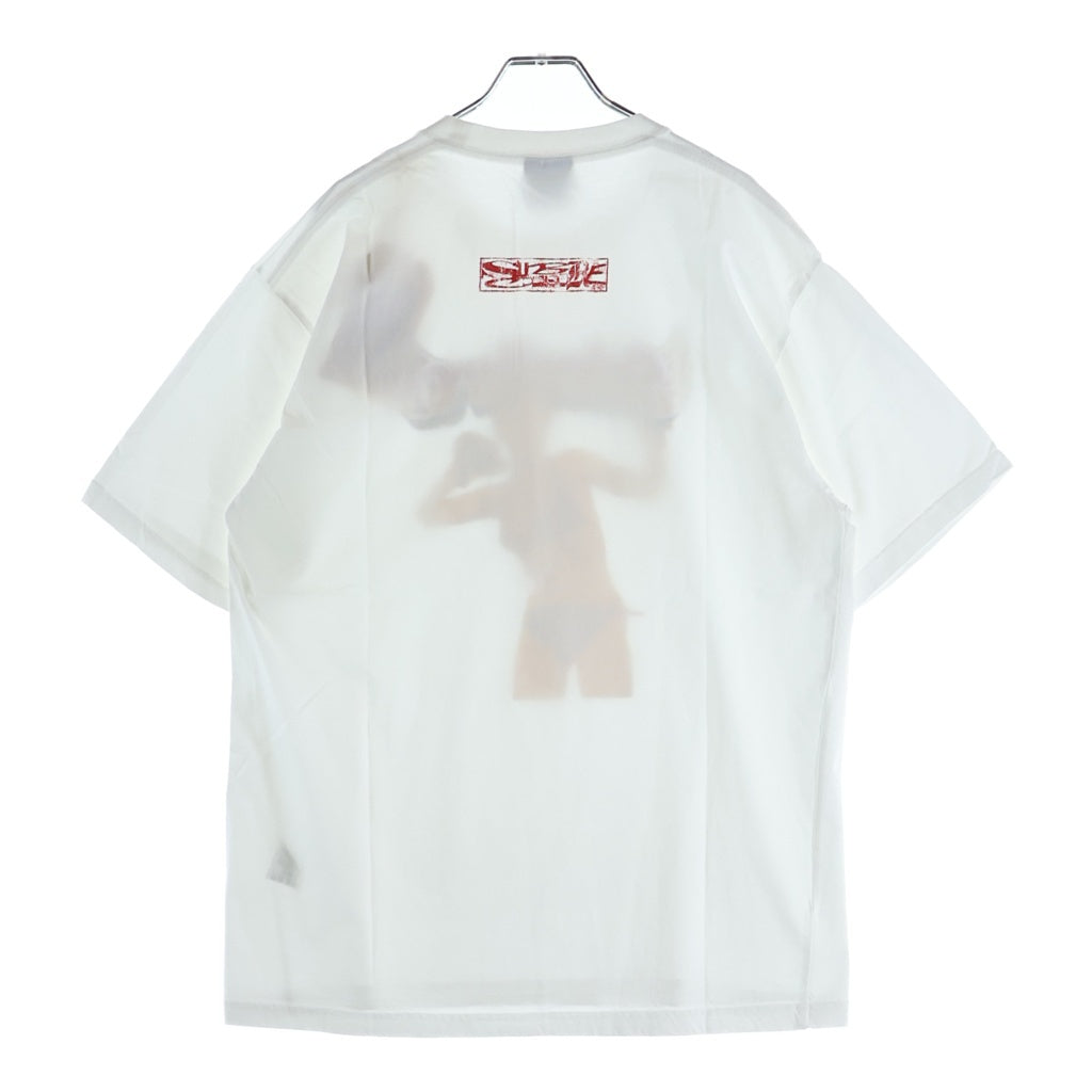 SUBCULTURE(サブカルチャー) 25SS BOXING GIRL T-SHIRT SCST-S2503 ボクシングガールプリント 半袖Tシャツ ホワイト