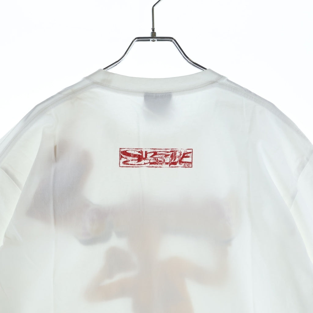 SUBCULTURE(サブカルチャー) 25SS BOXING GIRL T-SHIRT SCST-S2503 ボクシングガールプリント 半袖Tシャツ ホワイト