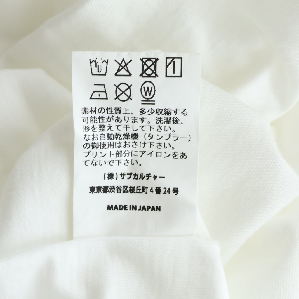 SUBCULTURE(サブカルチャー) 25SS BOXING GIRL T-SHIRT SCST-S2503 ボクシングガールプリント 半袖Tシャツ ホワイト