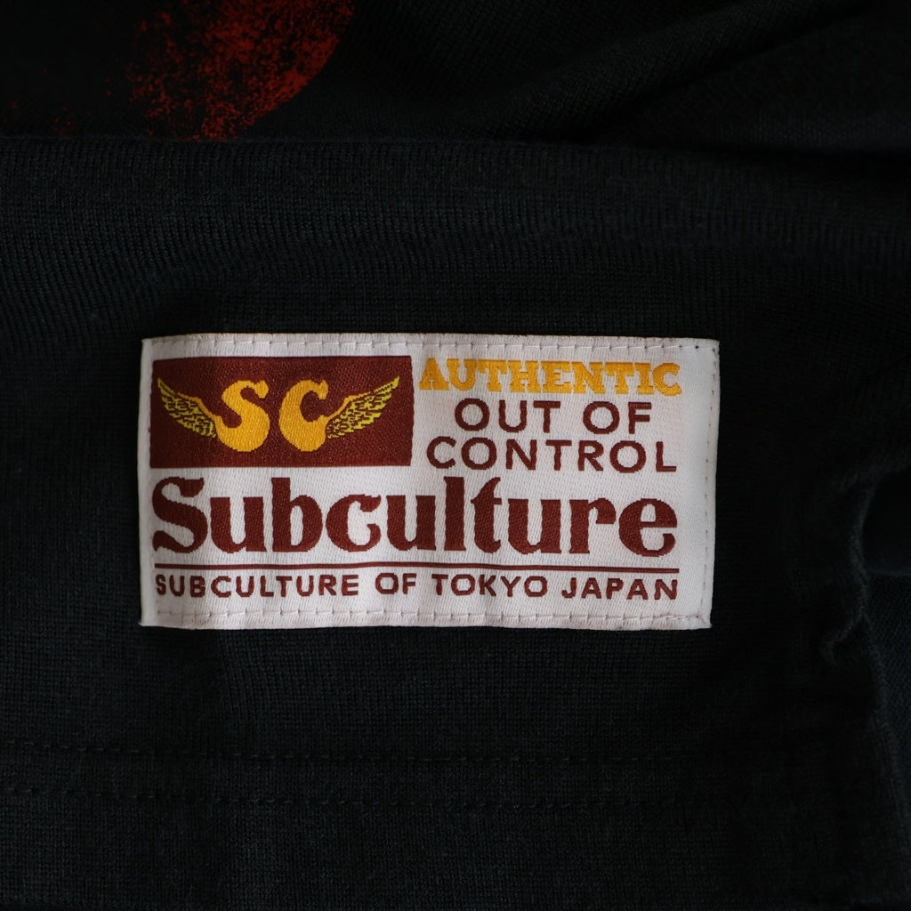 SUBCULTURE(サブカルチャー) FOOTBALL LONGSLEEVE T-SHIRT CHARCOAL GRAY SCTP-A2406 フットボールロングスリーブ長袖Tシャツ チャコールグレー