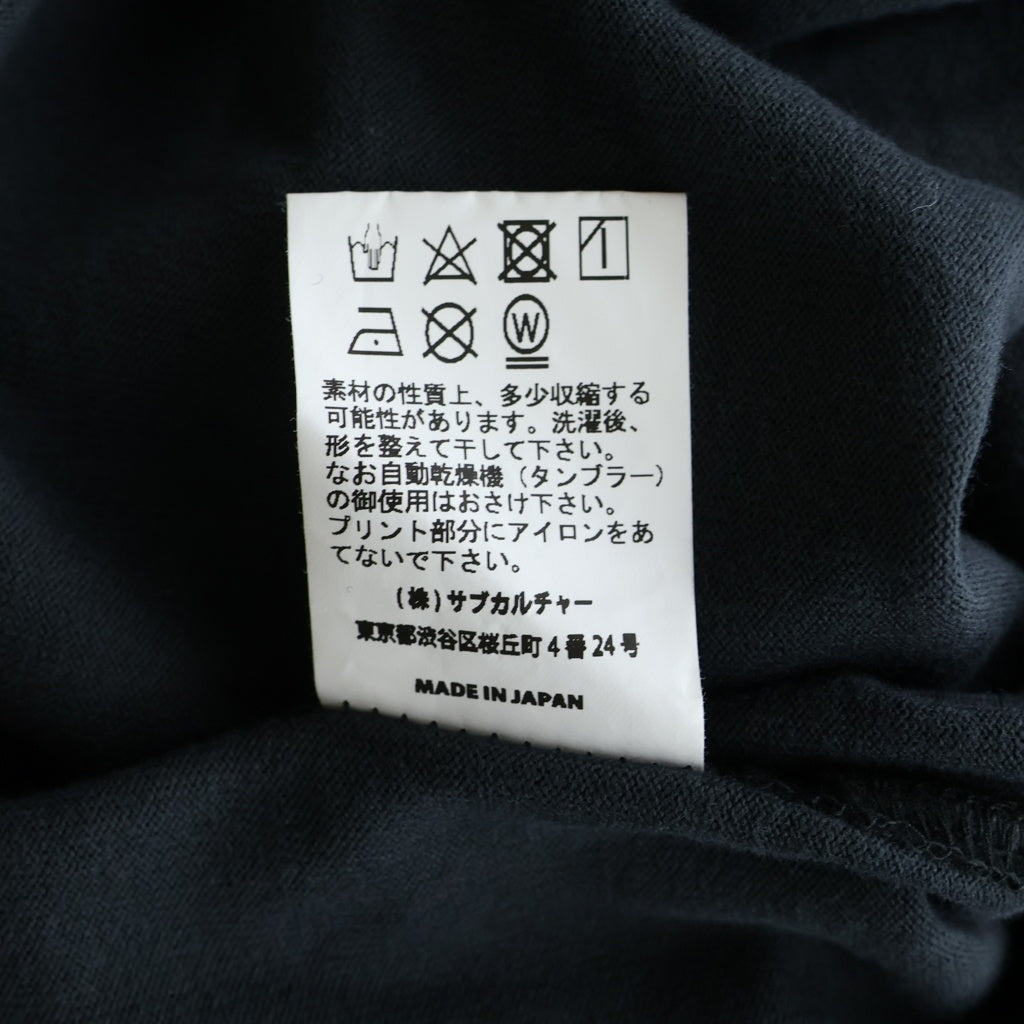 SUBCULTURE(サブカルチャー) FOOTBALL LONGSLEEVE T-SHIRT CHARCOAL GRAY SCTP-A2406 フットボールロングスリーブ長袖Tシャツ チャコールグレー