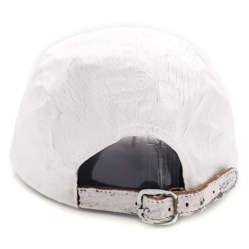 SUPREME(シュプリーム) × MM6 Painted Camp Cap SH2TC0001 M35171 ペイント加工 キャップ 帽子 ホワイト