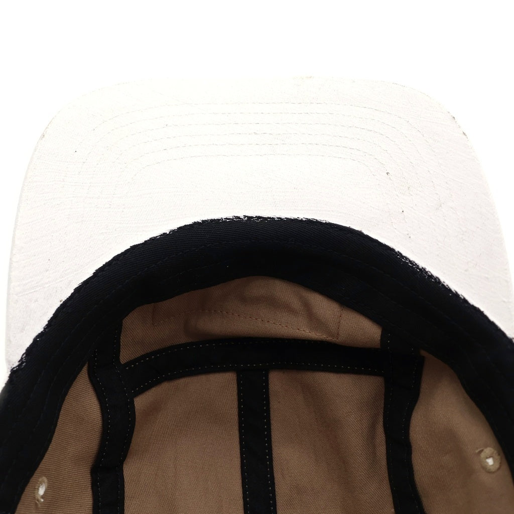SUPREME(シュプリーム) × MM6 Painted Camp Cap SH2TC0001 M35171 ペイント加工 キャップ 帽子 ホワイト