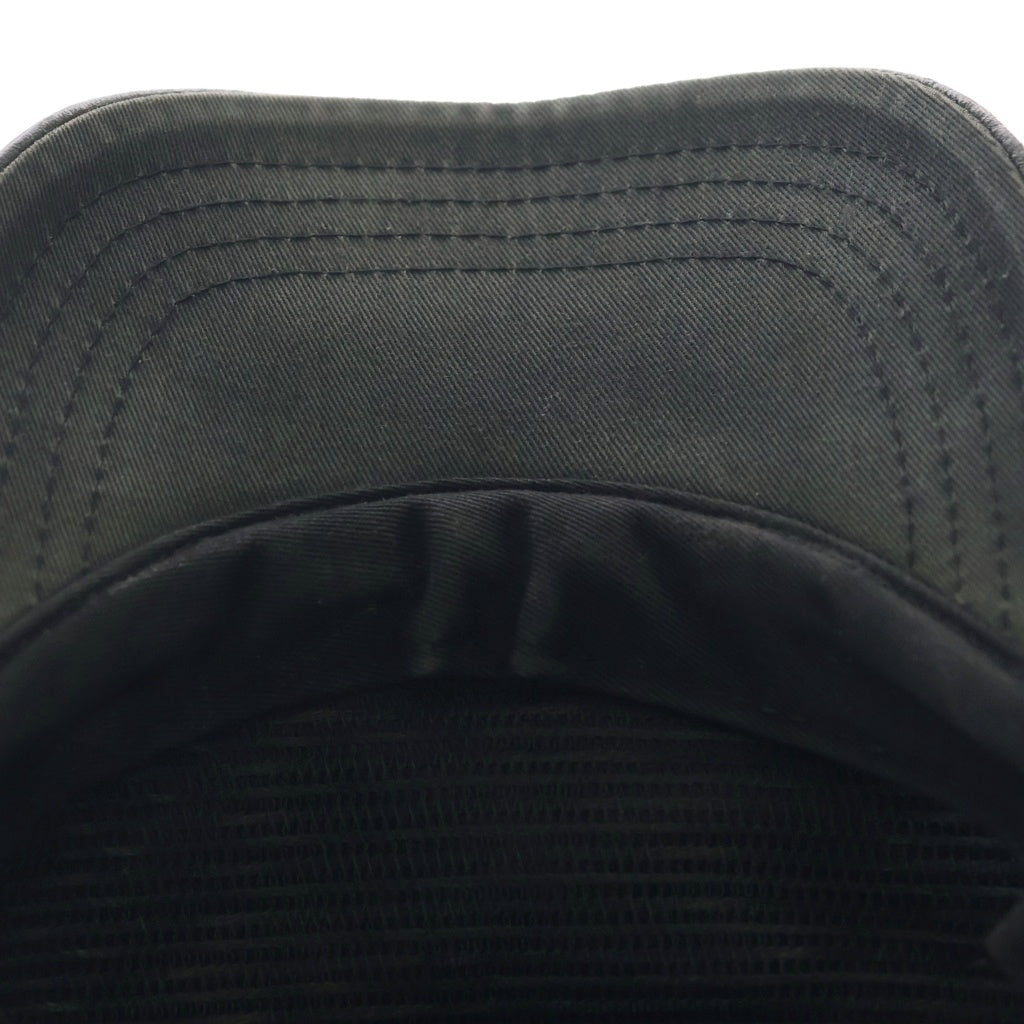 CHROME HEARTS(クロムハーツ) TRUCKER CAP セメタリーレザークロスパッチ メッシュ切替トラッカーキャップ 帽子 ブラック