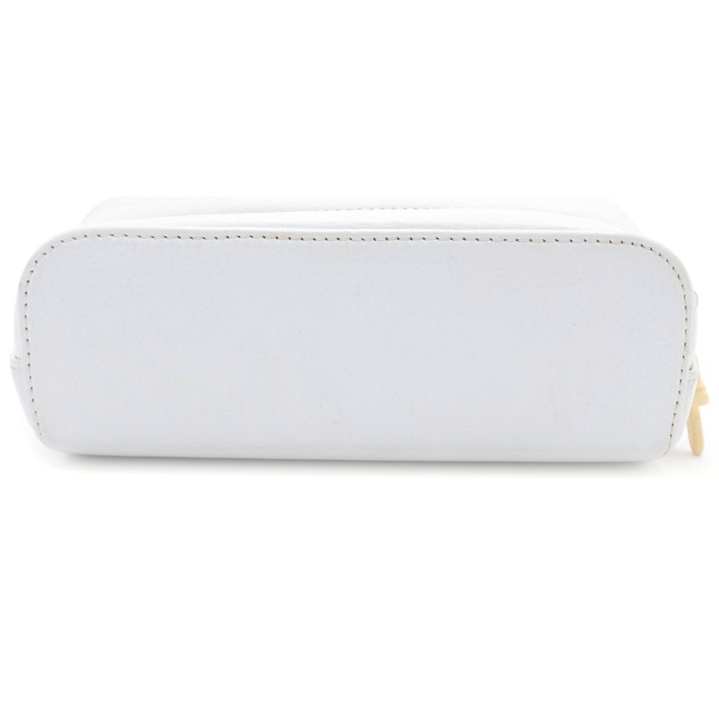 CHROME HEARTS(クロムハーツ) CASE ダガージップ スクロールプリント アイウェアケース 眼鏡ケース ホワイト