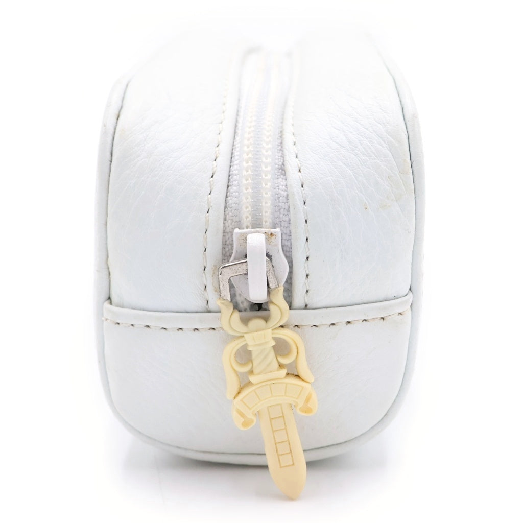 CHROME HEARTS(クロムハーツ) CASE ダガージップ スクロールプリント アイウェアケース 眼鏡ケース ホワイト