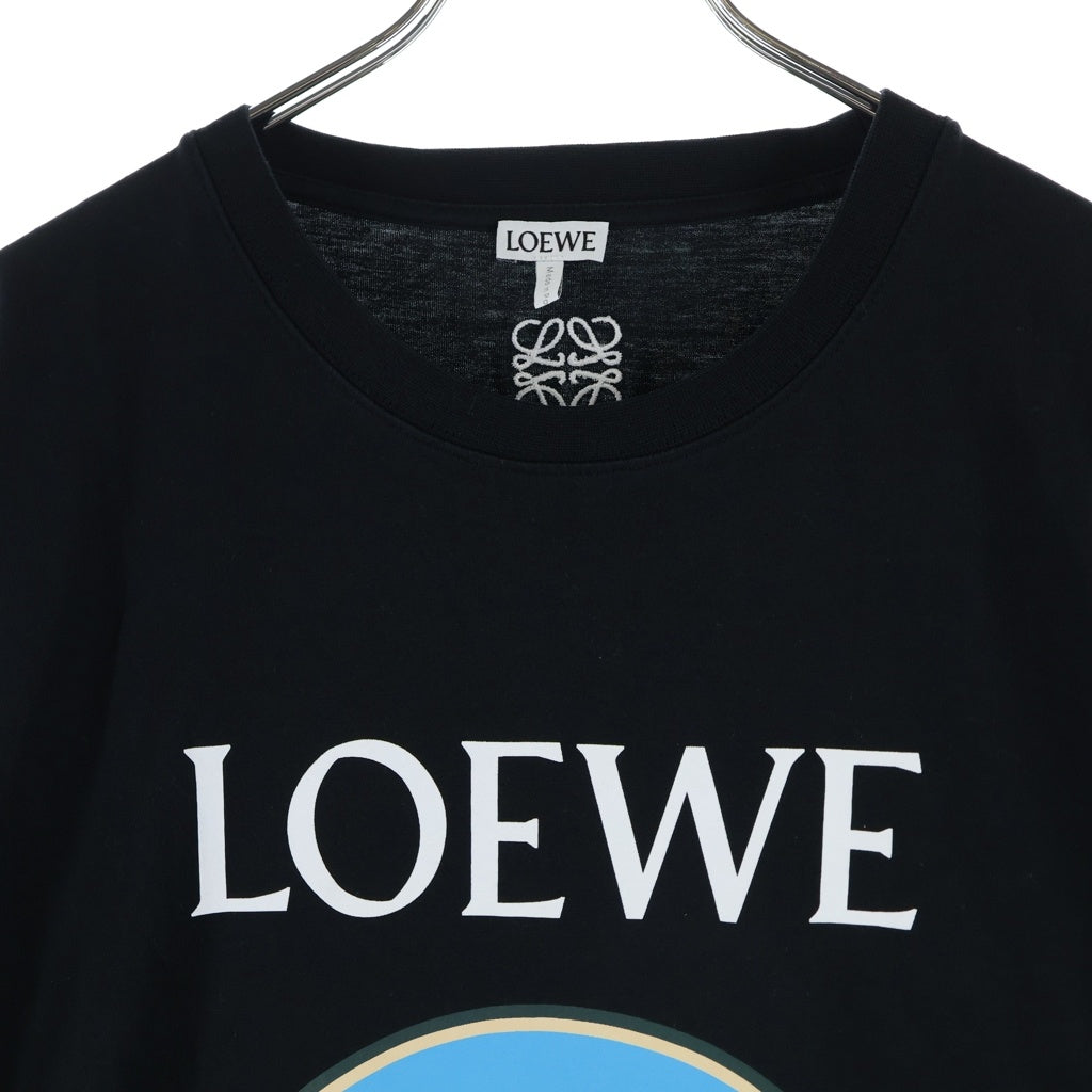 LOEWE(ロエベ) 21SS L.A. Series T-Shirt アナグラム ロゴ刺繍半袖Tシャツ ブラック H897Y22X01