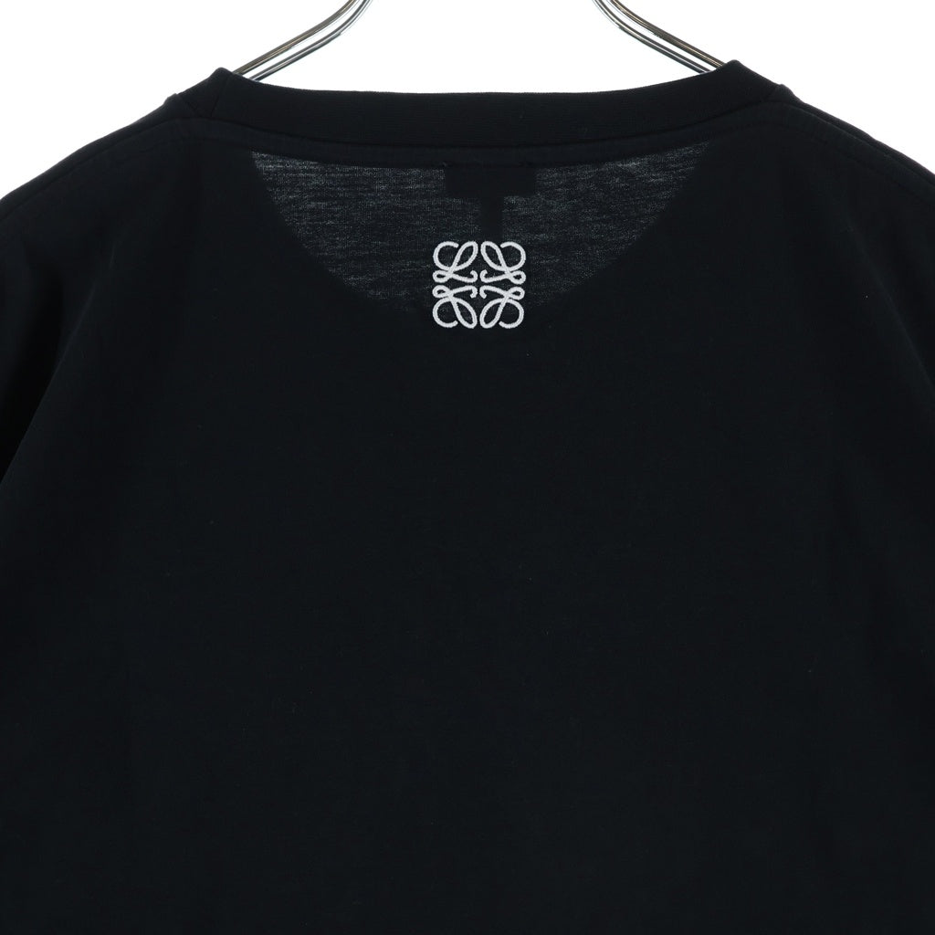 LOEWE(ロエベ) 21SS L.A. Series T-Shirt アナグラム ロゴ刺繍半袖Tシャツ ブラック H897Y22X01