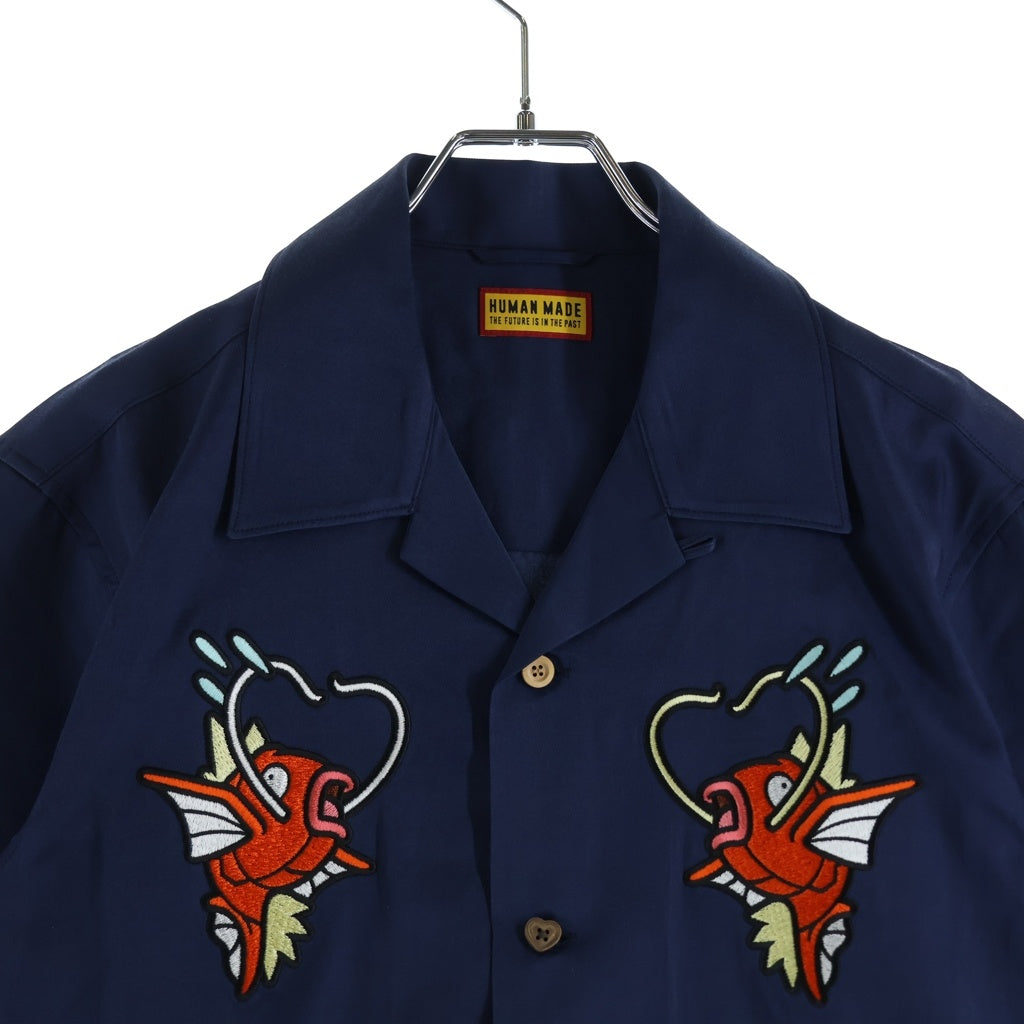 HUMAN MADE(ヒューマンメイド) POKEMON MADE ALOHA SHIRT ポケモンメイド 半袖アロハシャツ ネイビー