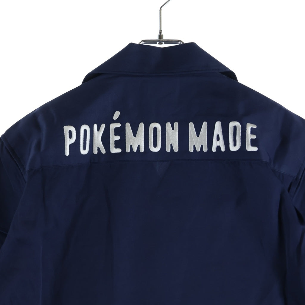 HUMAN MADE(ヒューマンメイド) POKEMON MADE ALOHA SHIRT ポケモンメイド 半袖アロハシャツ ネイビー