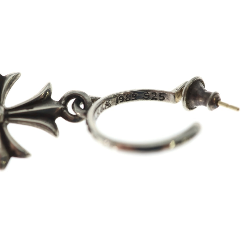 CHROME HEARTS(クロムハーツ) TINY CH CROSS タイニーCHクロス フープピアス シルバー BCA115