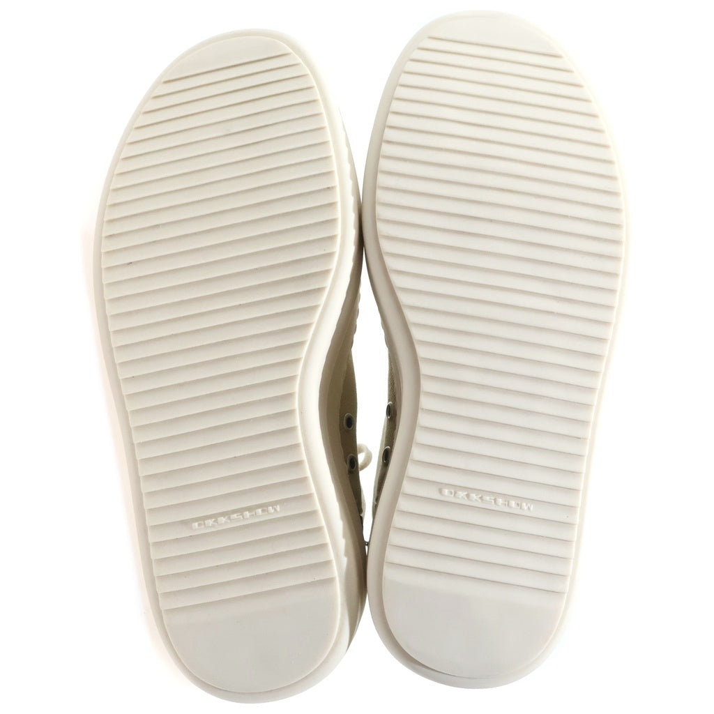 DRKSHDW(ダークシャドウ) DOUBLE BUMPER SNEAKS ダブルバンパー キャンバスハイカットスニーカー ベージュ DS01E3831-DOEM9