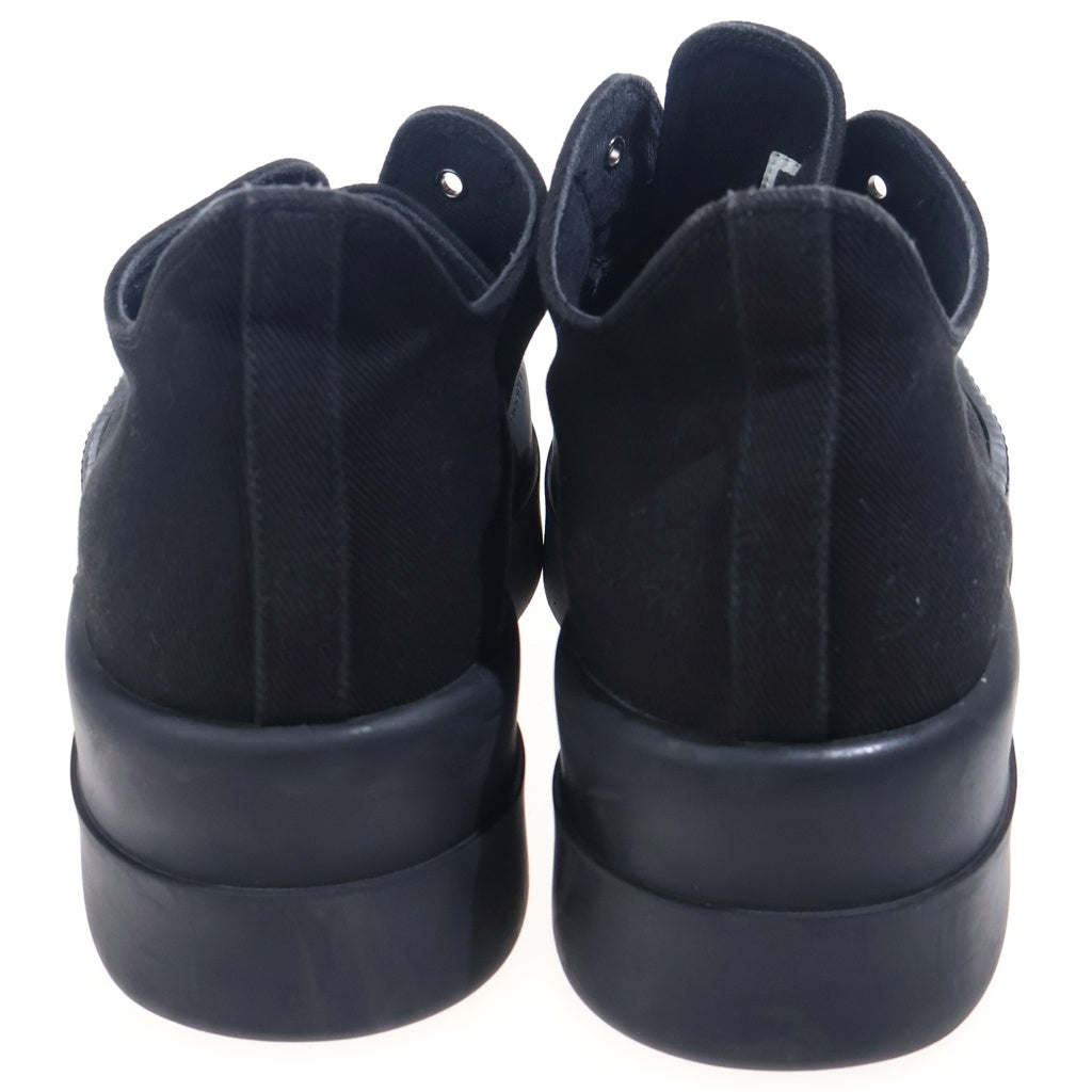 DRKSHDW(ダークシャドウ) DOUBLE BUMPER SNEAKS ダブルバンパー キャンバスローカットスニーカー ブラック