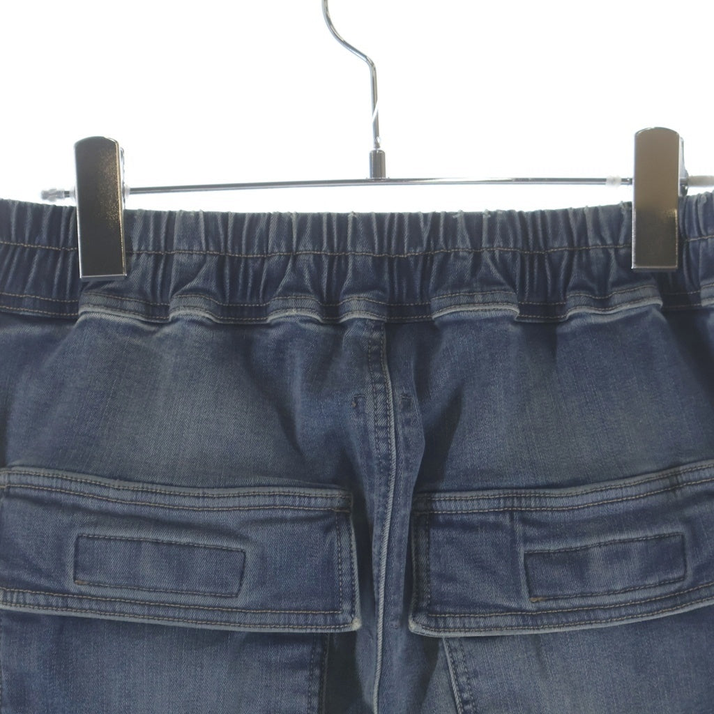 DRKSHDW(ダークシャドウ) DENIM DOUBLE CARGO JUMBO BELASデニム ダブルカーゴ ジャンボベラ ワイドデニムパンツ インディゴ DS01E3324-SDWB