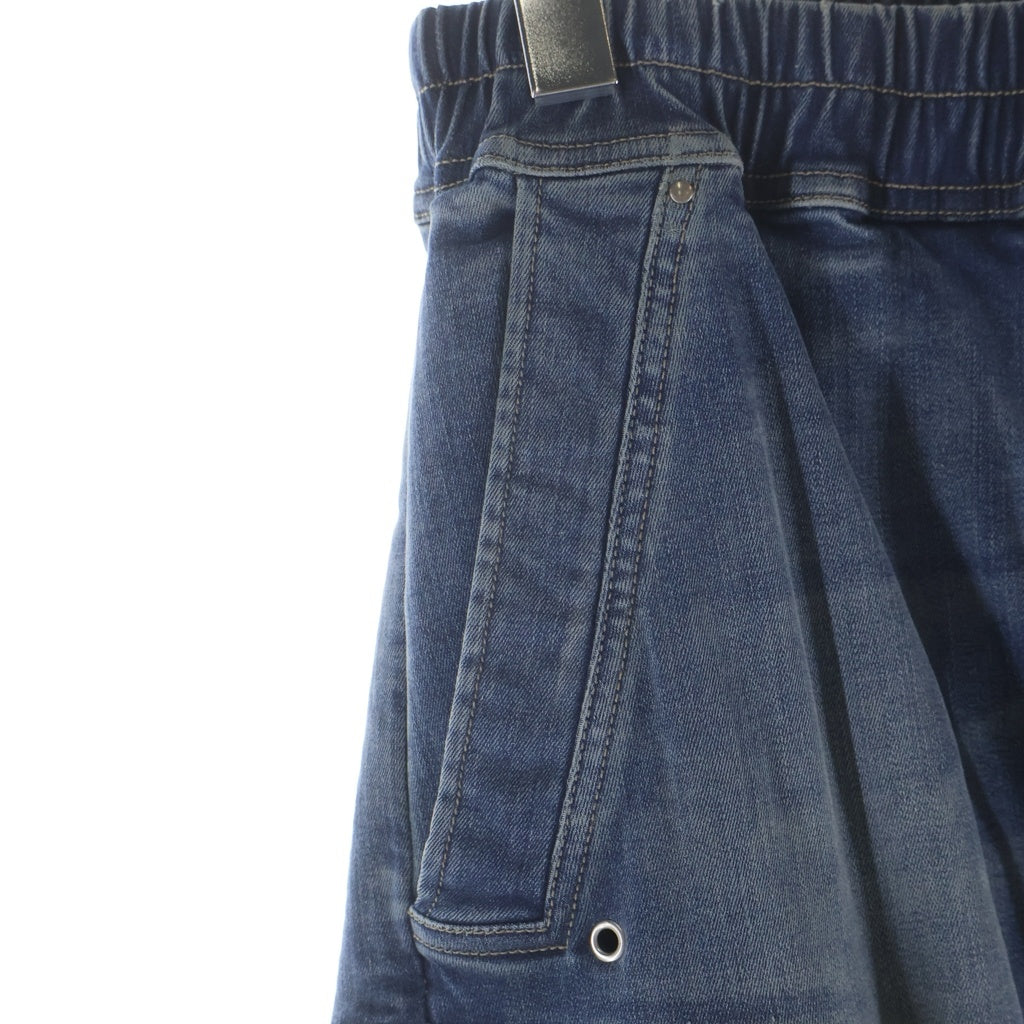 DRKSHDW(ダークシャドウ) DENIM DOUBLE CARGO JUMBO BELASデニム ダブルカーゴ ジャンボベラ ワイドデニムパンツ インディゴ DS01E3324-SDWB