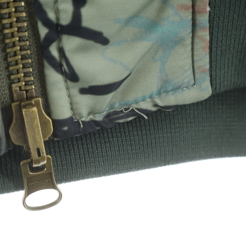 Mowalola(モワローラ) 25AW GRAFFITI BOMBER JACKET グラフィック ボンバージャケット カーキ