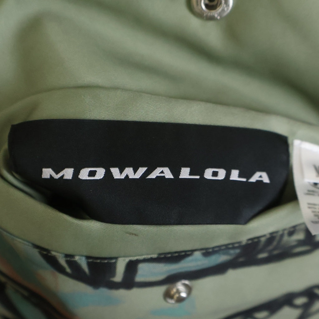 Mowalola(モワローラ) 25AW GRAFFITI BOMBER JACKET グラフィック ボンバージャケット カーキ