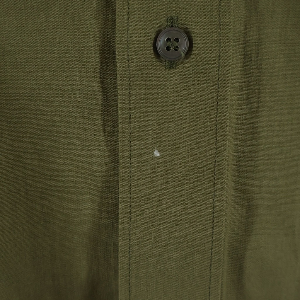 STUDIO NICHOLSON(スタジオニコルソン) SOLST SHIRT 51-10-852018 ヴィンテージコットン 長袖シャツ ミリタリーグリーン
